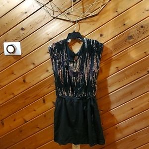 Dress with Reversible Sequins